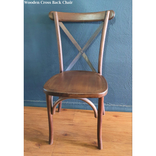 Wooden X Back Chair - Single chair